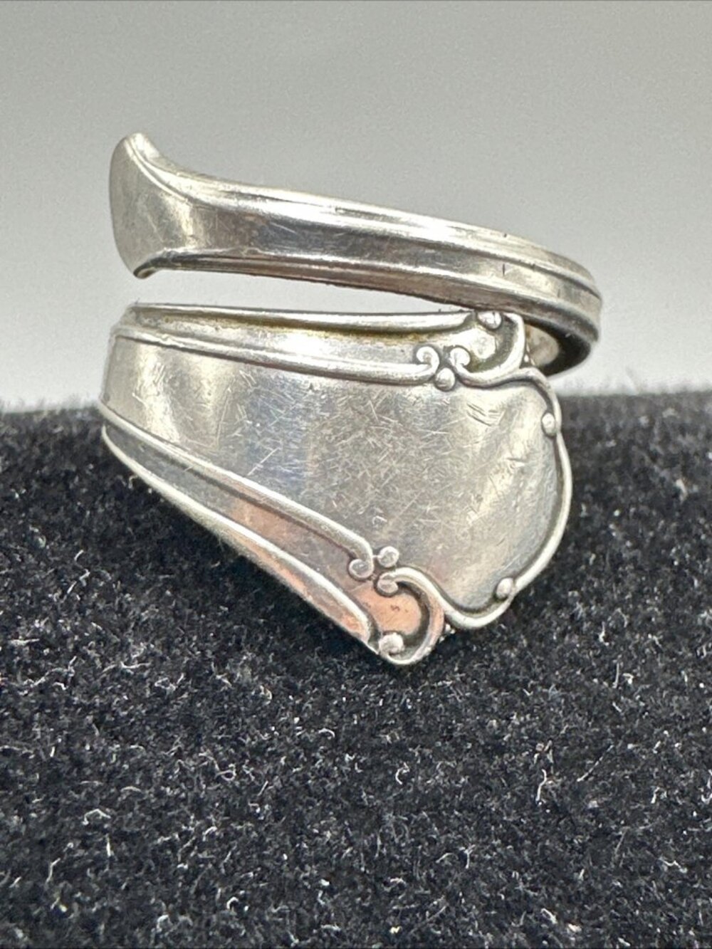 Sterling Silver Spoon Ring TOWLE Chippendale Size 5.5” Vintage Pat 1937